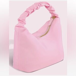 Stoney Clover Lane scrunch top purse in flamingo